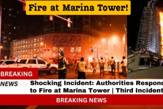 Dubai Marina building catches fire - 67-story tower causing 3,820 people to flee