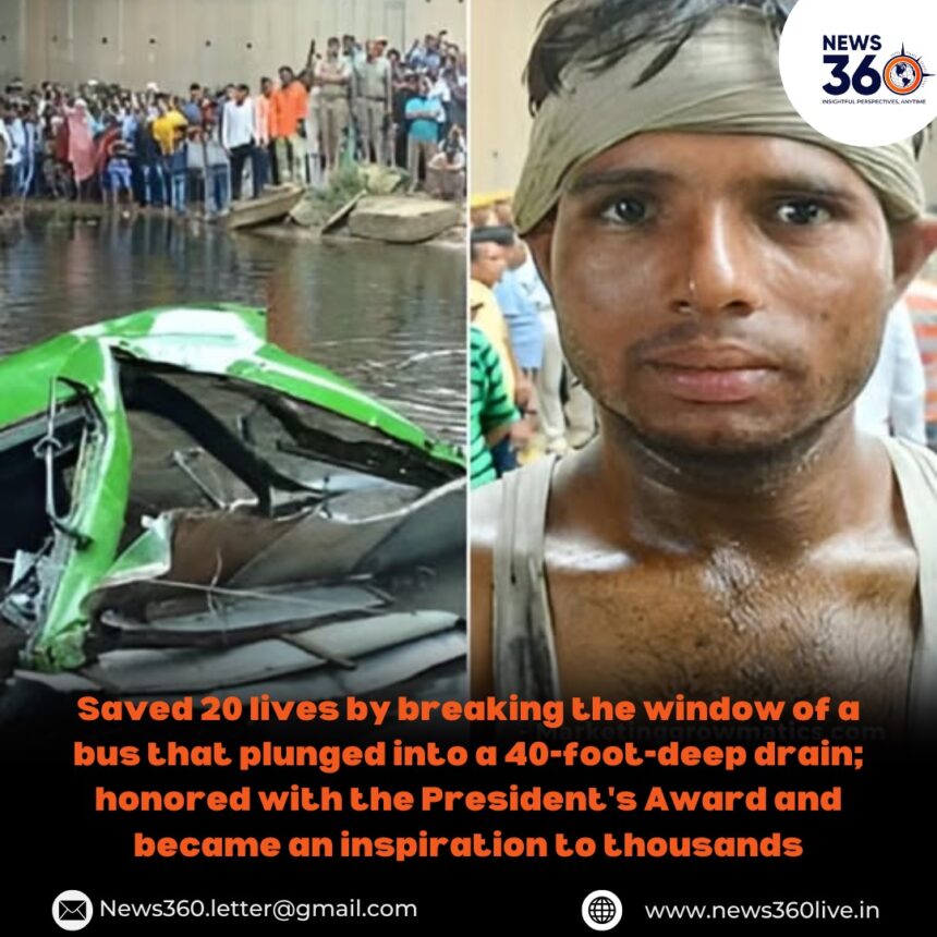 Nihal Singh Heroically Saves 20 Passengers from 40-Foot-Deep Drain