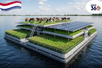 Floating Farm in the Netherlands showcasing sustainability and innovation