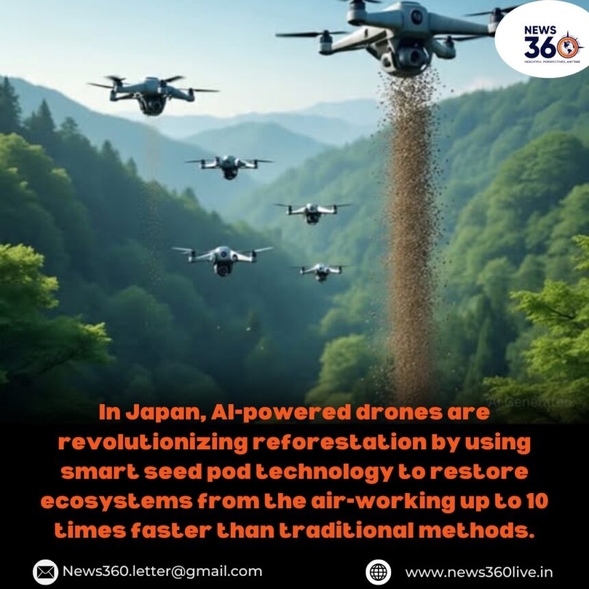 AI Powered Drones Planting Forests in Japan