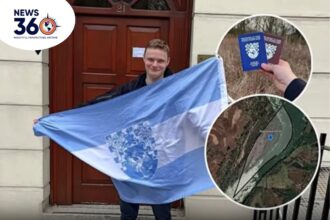 Australian man creating his own country with a flag and citizens