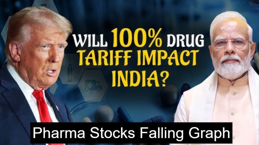 Pharma Stocks Falling Graph