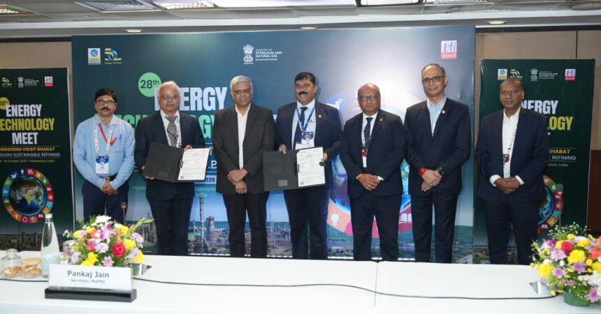 BPCL Signs MoUs with OIL, NRL, and FACT at Energy Technology Meet 2025