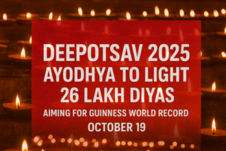 26 lakh diyas lit in Ayodhya for Diwali celebration