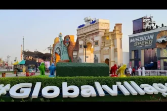 Global Village Season 30 launch in Dubai with drones, skydivers, fireworks, supercars, and new attractions