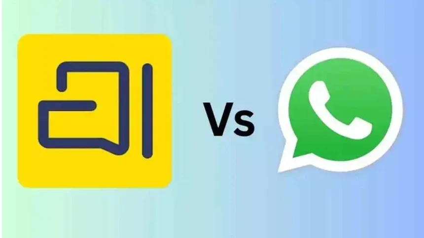 Zoho's Arattai messaging app compared to WhatsApp with focus on privacy features