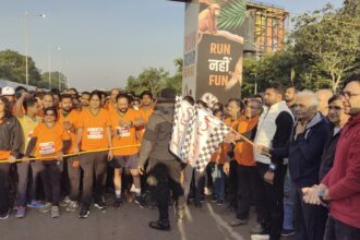 Dr Sandeep Dave flags off The Great Chhattisgarh Run 2025