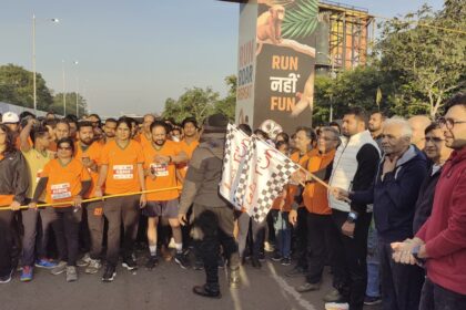 Dr Sandeep Dave flags off The Great Chhattisgarh Run 2025